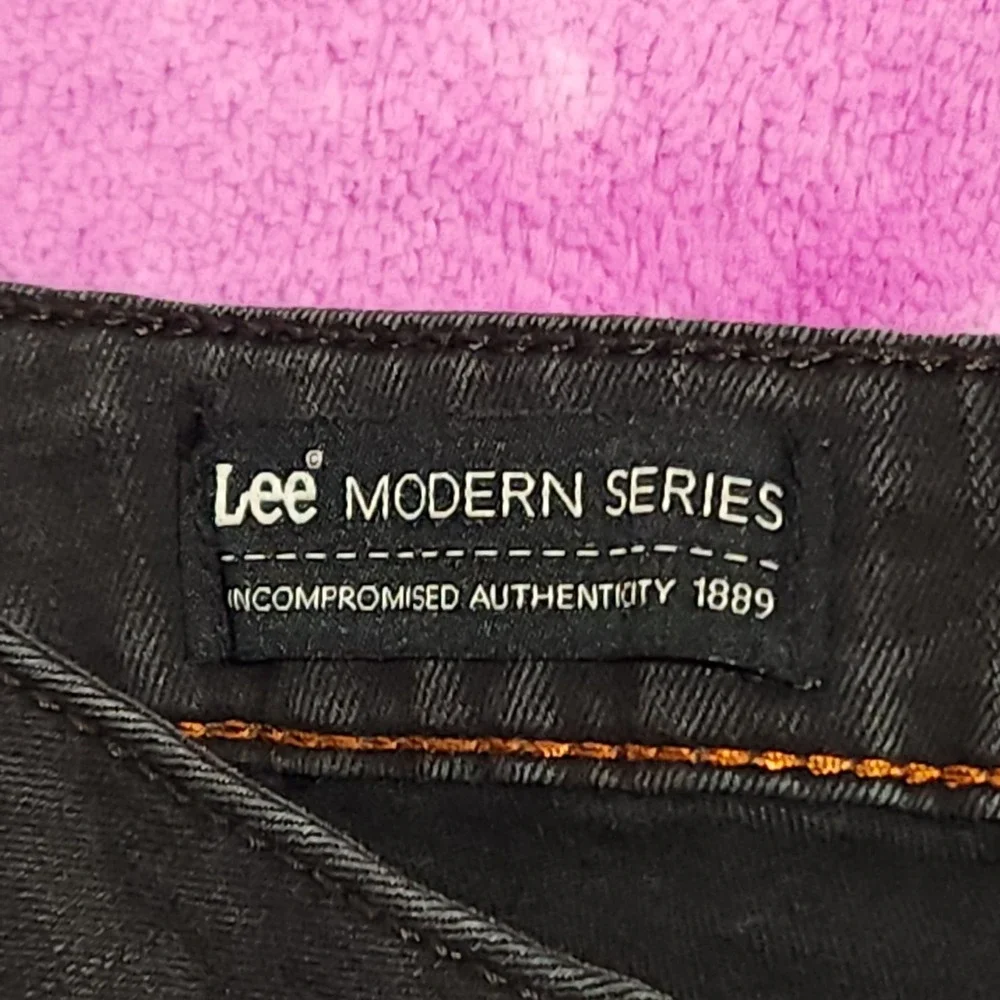 Lee Modern Series Jeans Women's‎ 16M Mid Rise Curvy Fit Bootcut Black Denim